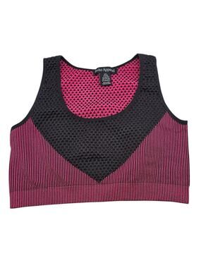 Soho Apparel Womens Sz M/L Sports Bra Black and Pink